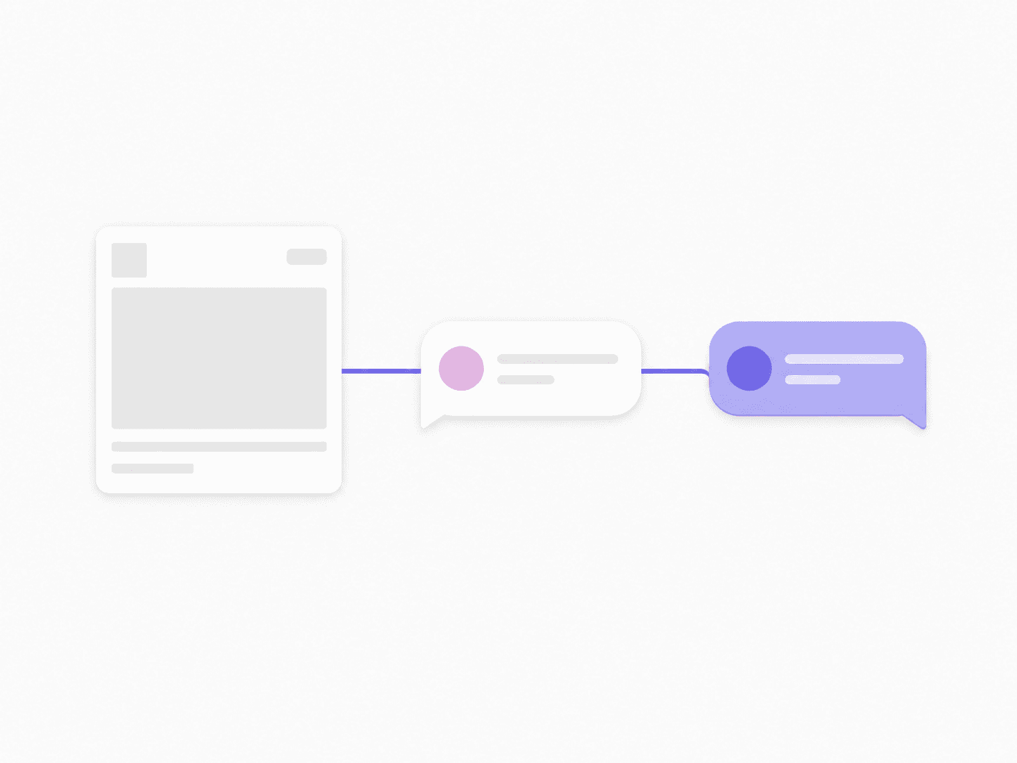 Sponsored post comment triggering an automated direct message